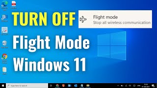 how to turn off airplane mode on windows 11 | fix stuck in airplane mode or stuck in flight mode