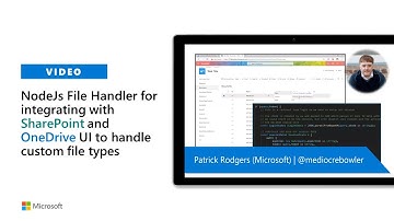NodeJs File Handler for integrating custom file types in SharePoint and OneDrive
