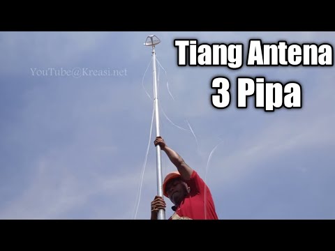 Video: Bagaimana anda memasang tiang antena teleskop?