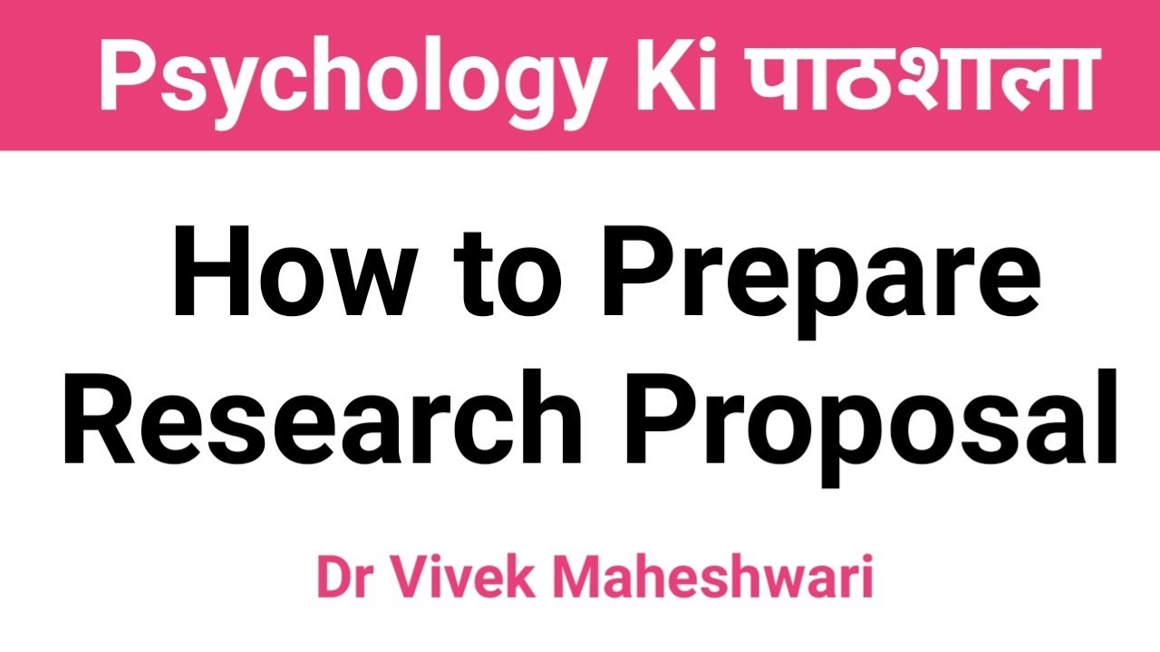 research proposal kaise likhe