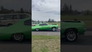 Twin Turbo Chevelle vs Turbo Volvo Wagon - Airport Small Tire No Prep