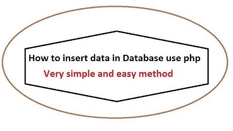 How to insert data in database using php [Urdu / Hindi]