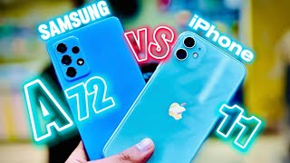 iPhone 11 vs Samsung A72:Speed test and Comparison