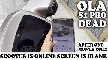 OLA S1 PRO Dead Ola s1 PRO After one month only OLA s1 pro stop working ola team also not responding