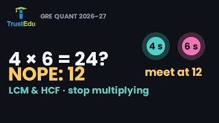 GRE Quant 2026–27: LCM & HCF (GCD), Visualized — Stop Multiplying!