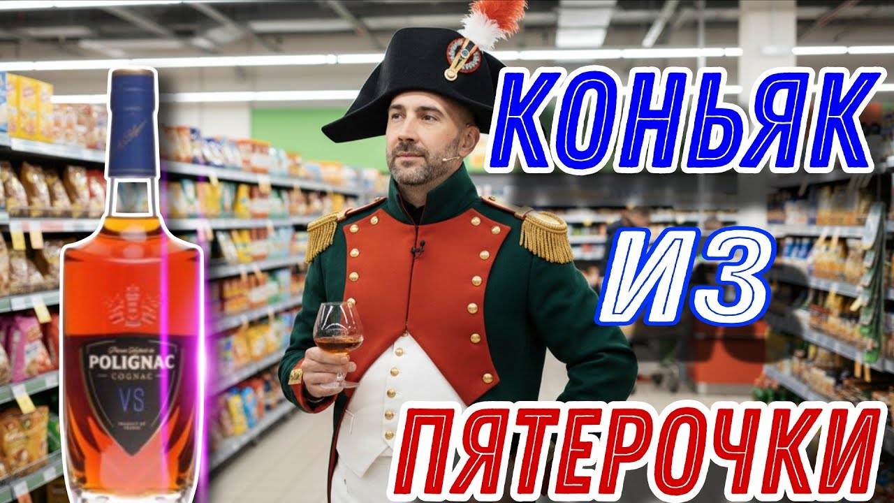 Настоящий французский коньяк из Пятёрочки! Пробую коньяк Polignac VS! 