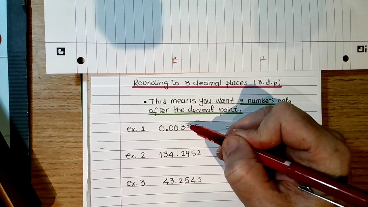 Rounding to 2 & 3 decimal places - YouTube