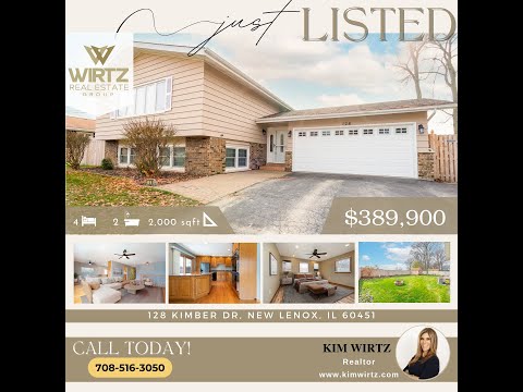 128 Kimber Dr, New Lenox, IL home video tour