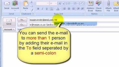 M5(6) How to create and send an e- mail Using Outlook 2007