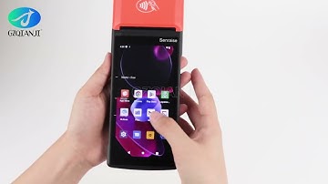 Newest Android 13 POS System Terminal 58mm Printer with 1D 2D Scanner RAM3GB ROM32GB NFC All in One