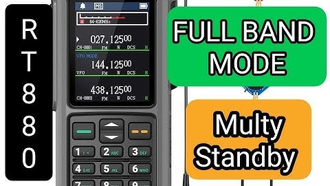 Radtel 880g/iRadio - Full Band Mode & Multy Stand By ?