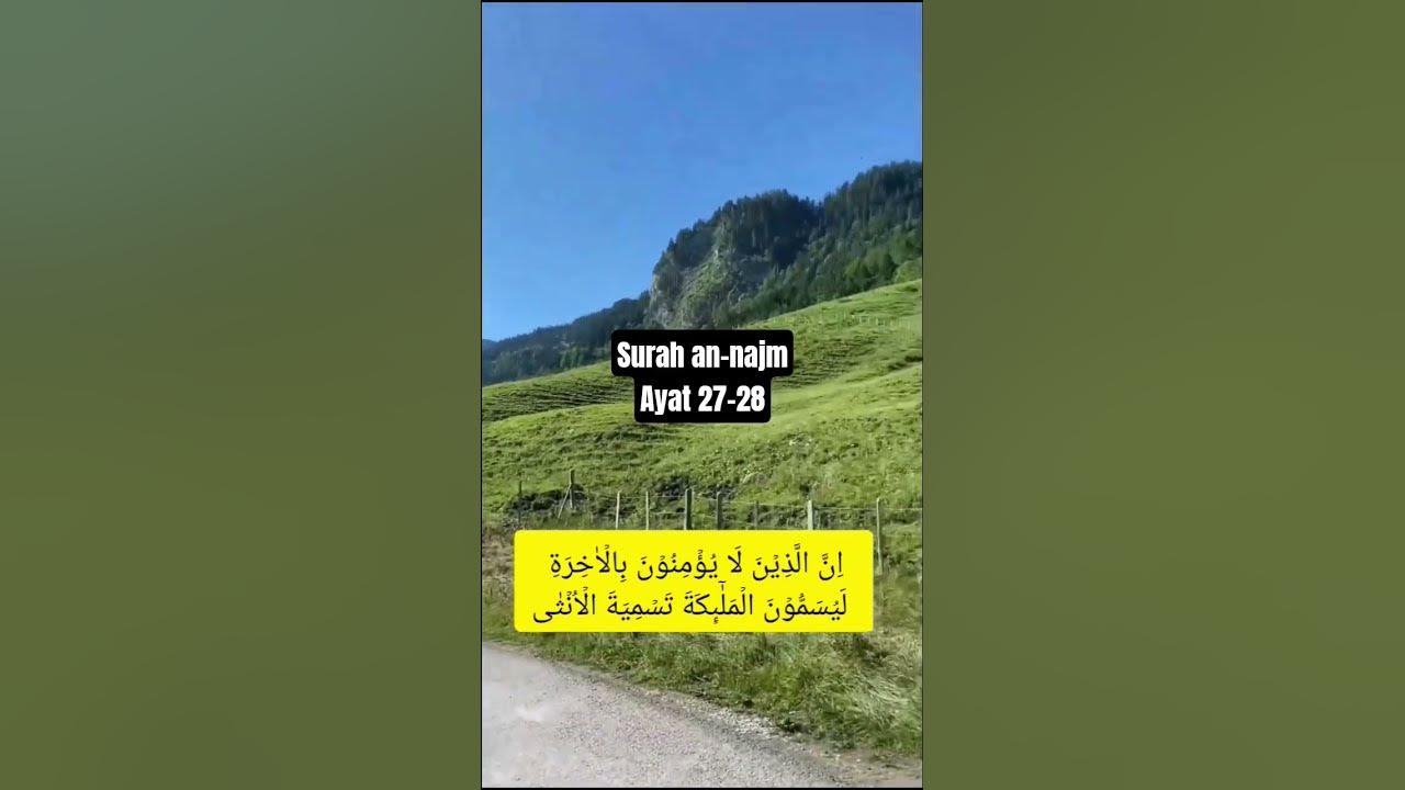 Bacaan quran surah an-najm ayat 27-28 oleh Syekh ar-rifa'i #shorts #bacaanalquran #quran