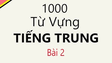 [ P2 ] 1000 từ vựng tiếng Trung Cơ bản và thông dụng nhất