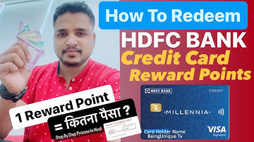 How To Redeem HDFC Bank Credit Card Reward Points And Convert Into Cash Step By Step Process | HINDI
