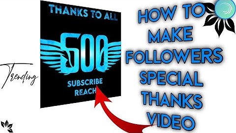 How to make Instagram followers reach special thanks video ||SRI EDITZ|| You Tech Tamil ||