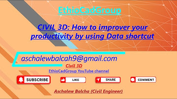 Civil 3d: How to improve productivity by using Data shortcuts adynamic data link