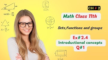 11th Class Math Chapter 2 Exercise 2.4 Question 1- Sets, Functions, and Groups | Math instruction