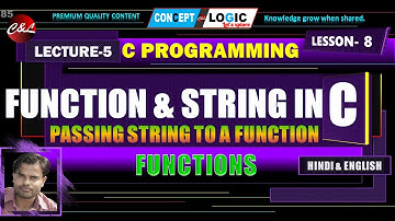 Passing string to function in c