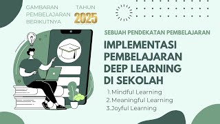 Gambaran Pendekatan Pembelajaran Mendalam di Sekolah