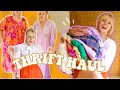 THRIFT HAUL TRY ON | trying on 30 summery & colorful thrifted pieces | WELL-LOVED