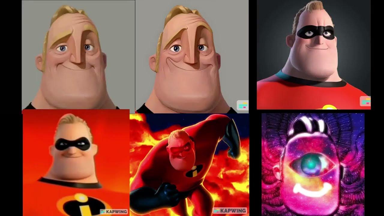 Mr Incredible Becoming Uncanny But Once, Double, Triple, Quadruple,  Quintuple, Sextuple At Same Time 