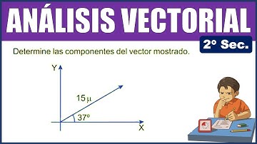 ANÁLISIS VECTORIAL | Determine las componentes del vector mostrado