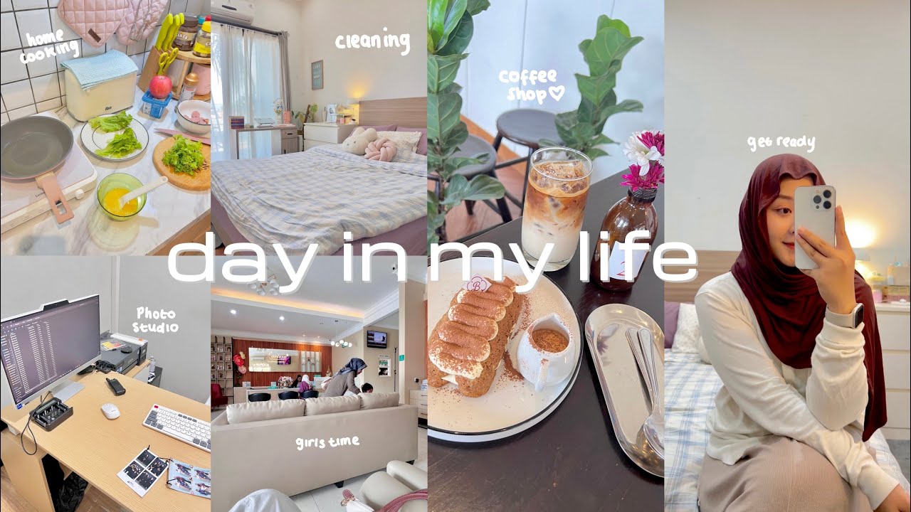 A DAY IN MY LIFE🍳💌making  breakfast,girls time,coffee shop,cleaning,homebody vlog + productive