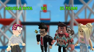 La Abuela Rita Se Enfrenta Al Suelo De Lava Ardiente En Roblox Melina - el suelo es lava con el team anormal en roblox