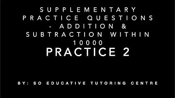 Maths Primary 3 - My Pals Maths 3A Chapter 2 Supplement (Part 2)