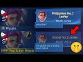 Lesley fake top global prank in high rank  unexpectedly i met philippines no1 lesley  mlbb