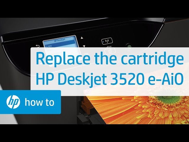 Replace Cartridge HP Deskjet 3520 e-All-in-One Printer | HP - YouTube