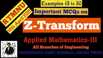 MCQ on Z-Transform | Ex. 13 to 30 | Short Tricks
