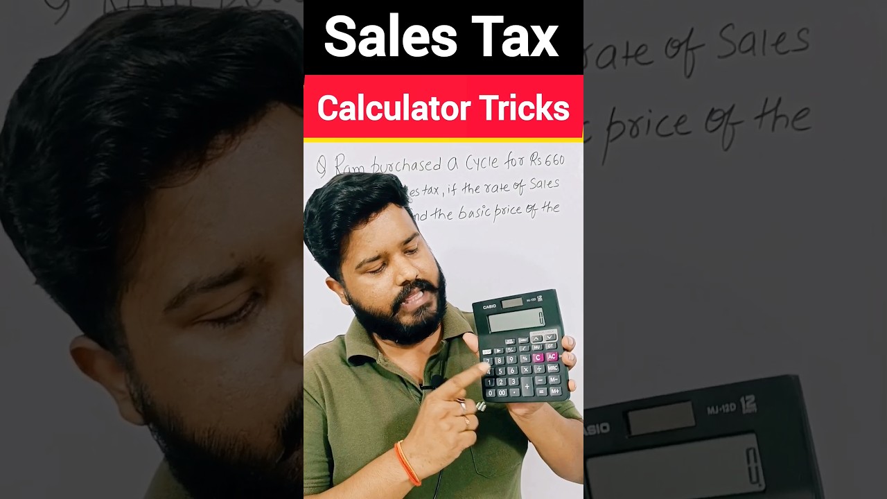 ⁣How to Calculate Sales Tax on Calculator | Sales Tax Calculator | Calculator Tricks | #shorts #maths
