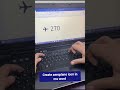 Create aeroplane Symbol in Ms Word #rosetech #howto #lyari