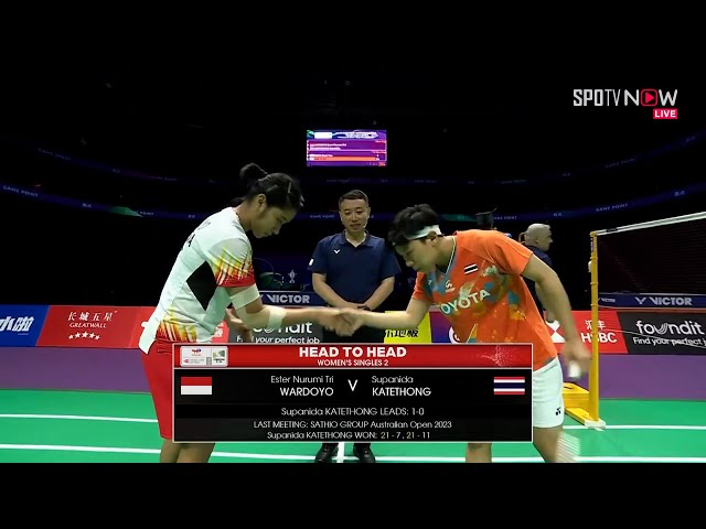 [BWF] WS - Quarter Final｜Ester Tri Wardoyo (INA) vs Supanida Katethong (THA) | Uber Cup Finals 2024 class=