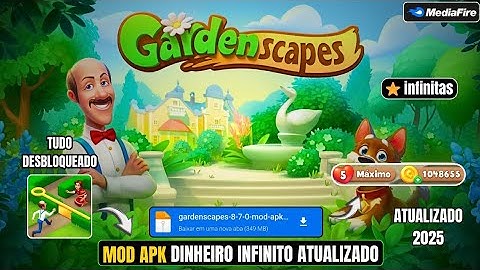 🌸 GARDENSCAPES MOD APK 2025 🏡💎 | Unlimited Stars ⭐ + Unlimited Coins 💰 | Build Your Dream Garden 🌼🔥