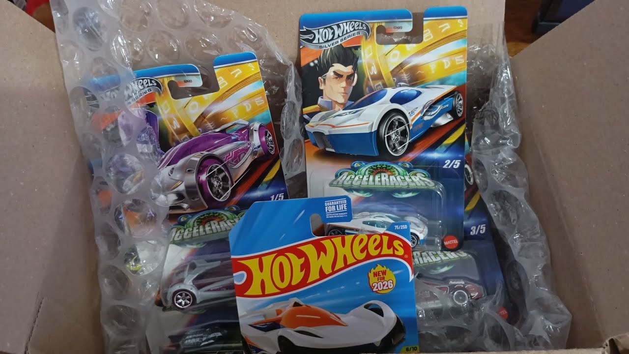 Review y unboxing del SLING SHOT de Hot wheels Acceleracer Silver series 2025.