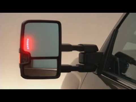 2015 Chevrolet Silverado How To Adjust Trailer Mirrors - YouTube