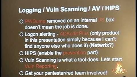 ShmooCon 2014: Attacker Ghost Stories: Mostly Free Defenses That Give Attackers Nightmares