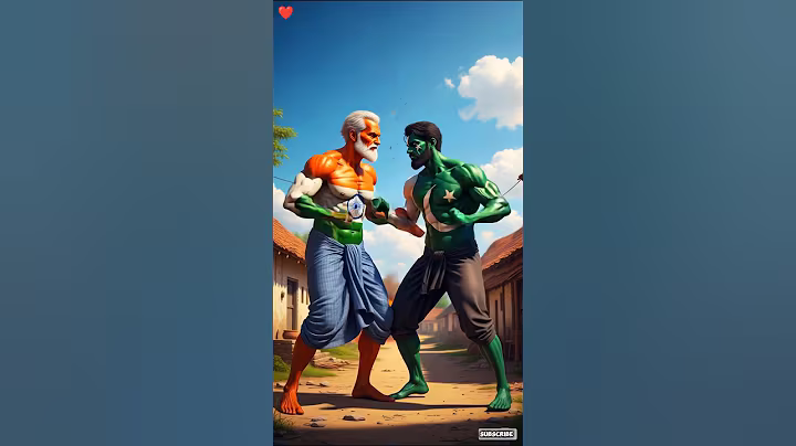 Indian Old man vs pakistan bodybuilder, who is the strongest #ai #shorts