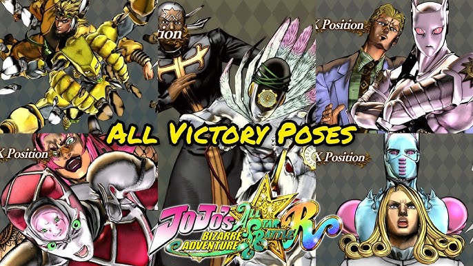 All Mid Match Poses-JoJo's Bizarre Adventure All Star Battle R 