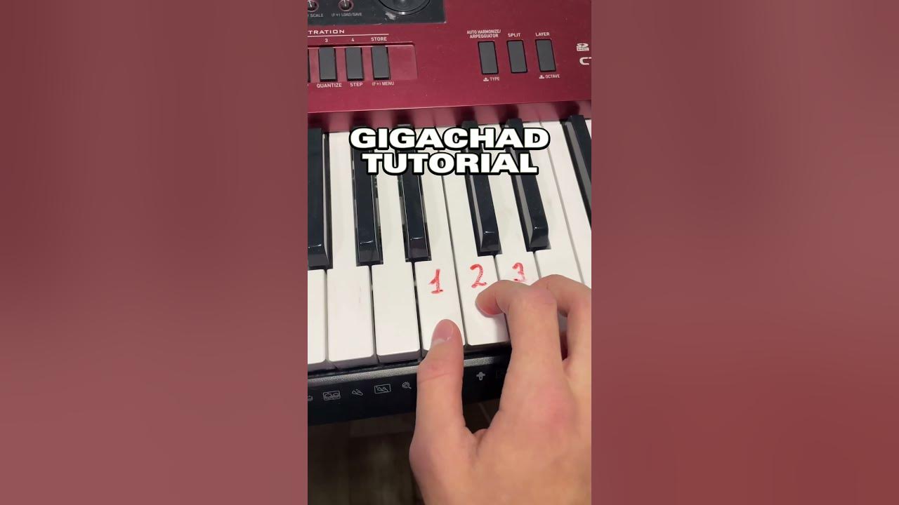 Piano tutorial #gigachad #sigma #piano #tutorial