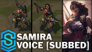 This is the voice for new champion, samira in english va: emily
o'brien purchase rp here (amazon affiliate - na):
https://amzn.to/2qz3bmv league of l...