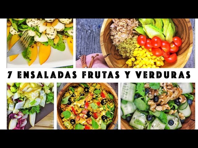 7 Fruits and Vegetable Salads ORIGINAL and HEALTHY! - YouTube