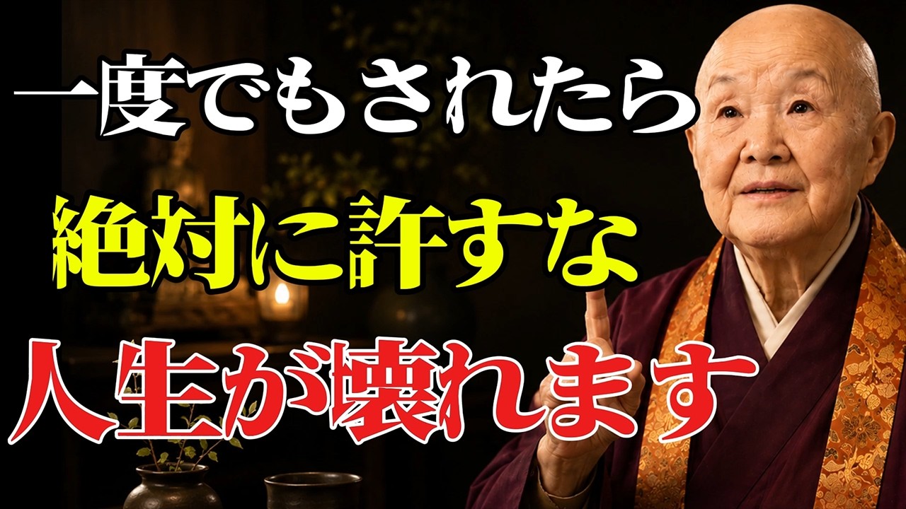【知らないと後悔】一度でもされたら絶対に許してはいけないこと【心理学】
