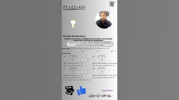 Understand Factors & Division Easily | Dividend, Divisor, Quotient Explained!