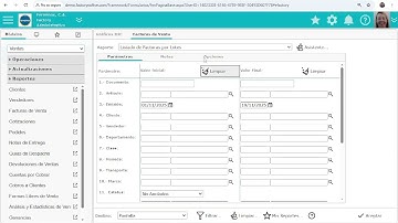 ERP en Nube:  Como generar Listado de Facturas por Lotes en eFactory Software ERP