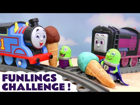 Funlings Ice Cream Challenge with All Engines Go Toy Trains