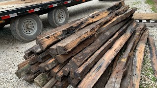 Splitting rails to build a Zig Zag fence...