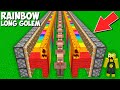 How to CREATE A LONG RAINBOW GOLEM FROM VILLAGERS in Minecraft ? NEW SECRET GOLEM !